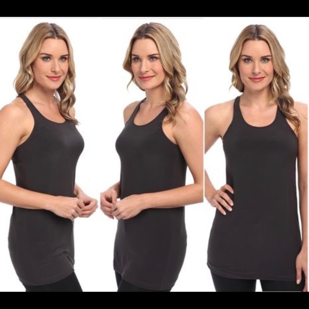 Racerback Tunic Gray Kamalikulture Jersey Sz L